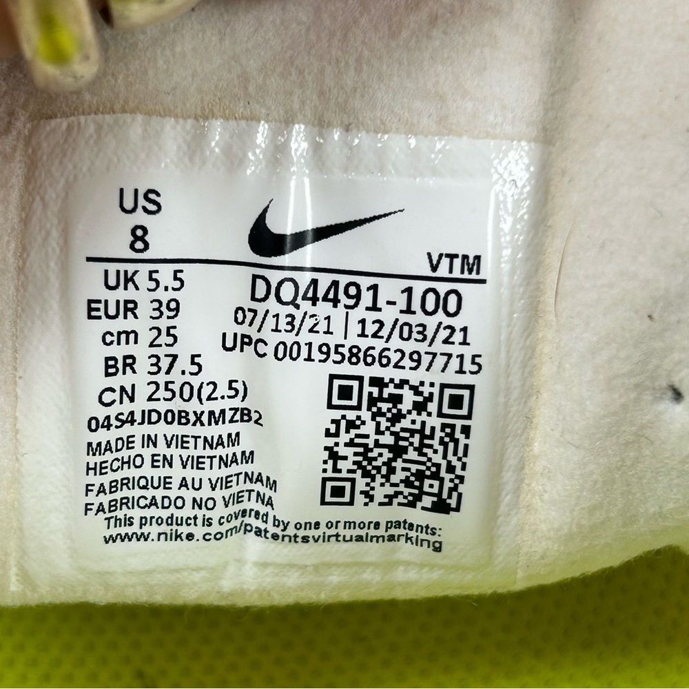 Nike Waffle One Crater NN Sail/Curry Women's Sz 8 - Picture 8 of 9